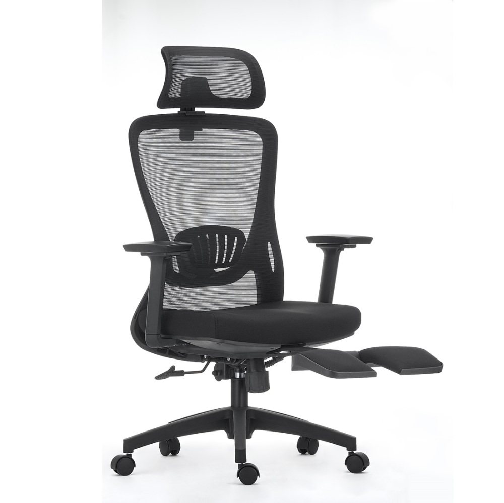 Ergonomic Office Chair with Footrest High Back Desk Chair Thick Seat Cushion and Adjustable Headrest Task Chair