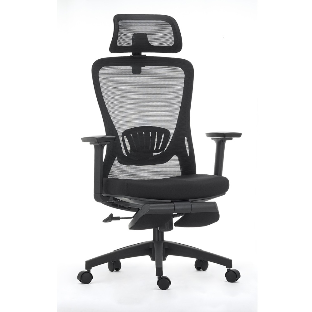 Ergonomic Office Chair with Footrest High Back Desk Chair Thick Seat Cushion and Adjustable Headrest Task Chair