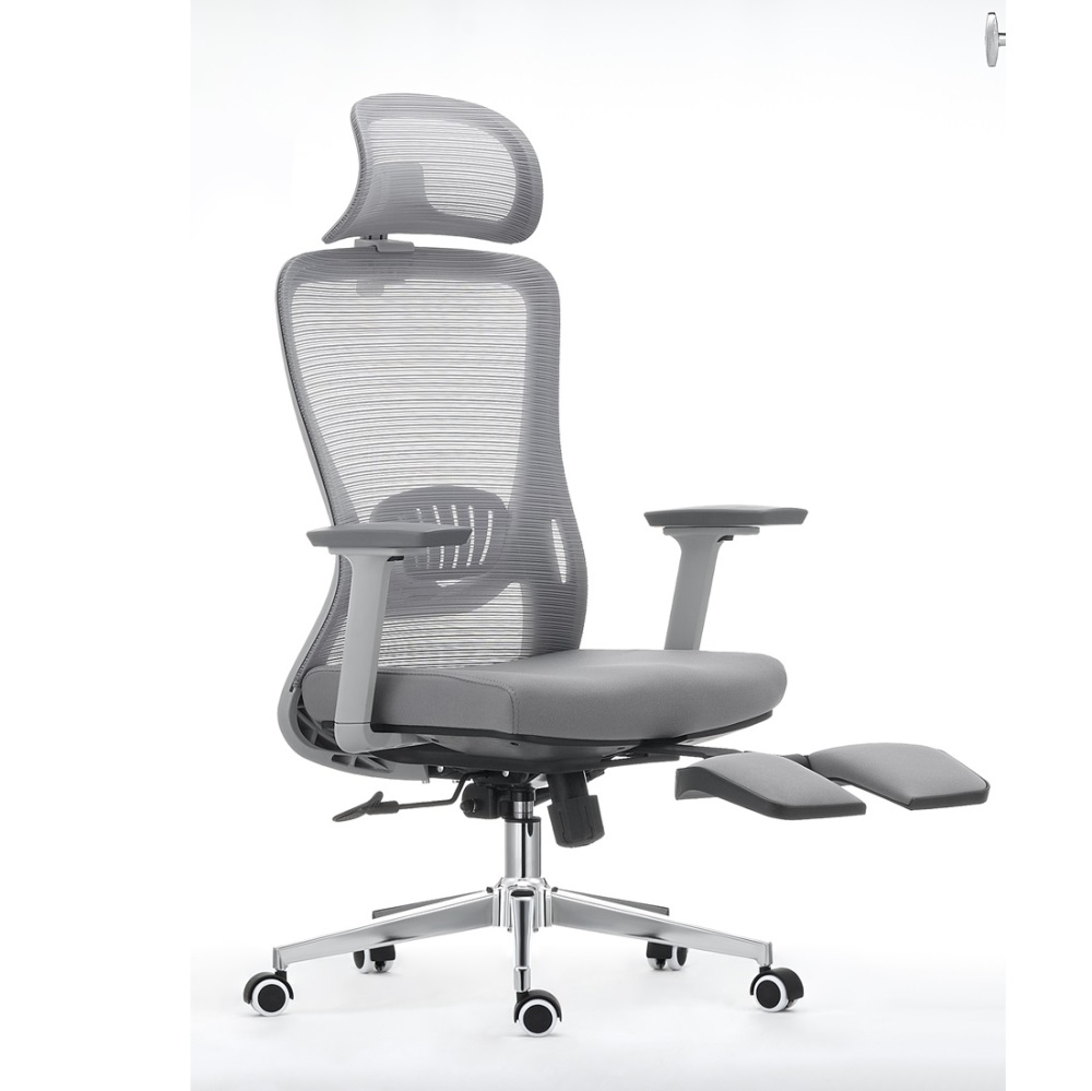 Ergonomic Office Chair with Footrest High Back Desk Chair Thick Seat Cushion and Adjustable Headrest Task Chair