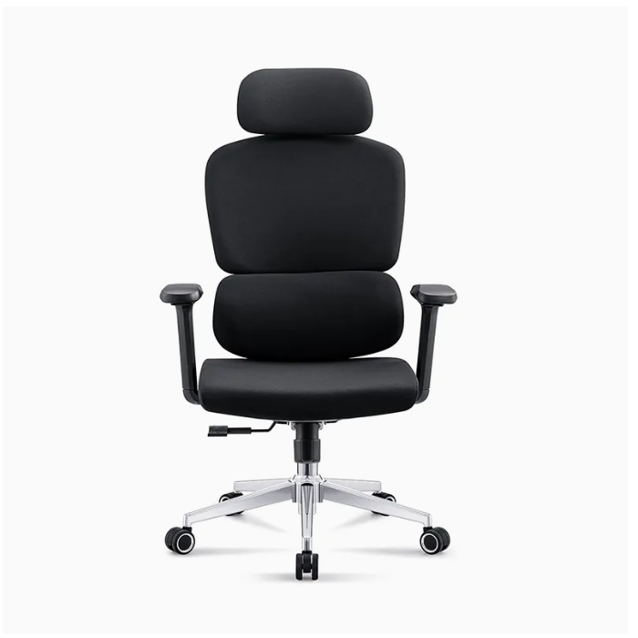 Adjustable Padded Headrest Computer Chair with Lumbar Support
