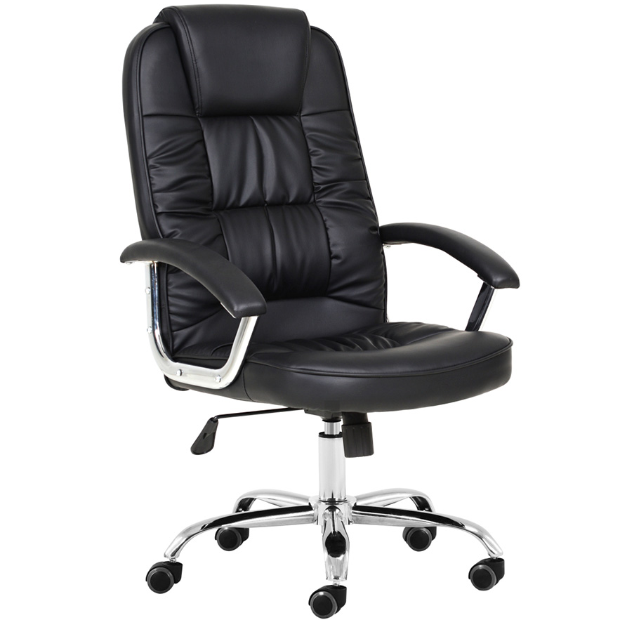 High-Back And Adjustable Height Executive Swivel Office Chair 