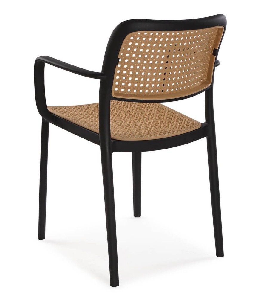 Nordic Ratan Chair Modern Hotel Banquet Living Room Wooden Black Cafe Dining Chair Armrest