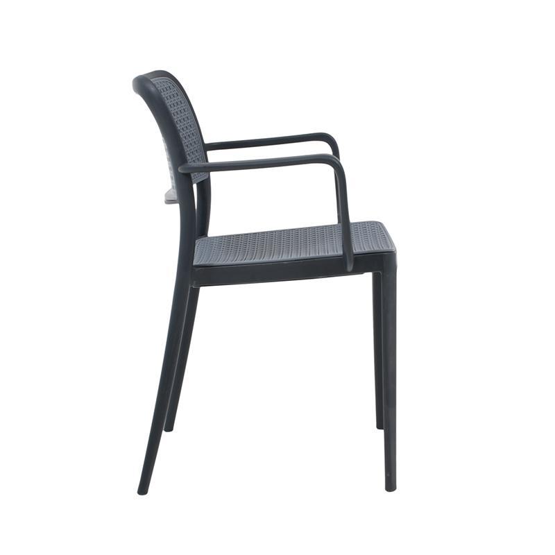 Nordic Ratan Chair Modern Hotel Banquet Living Room Wooden Black Cafe Dining Chair Armrest