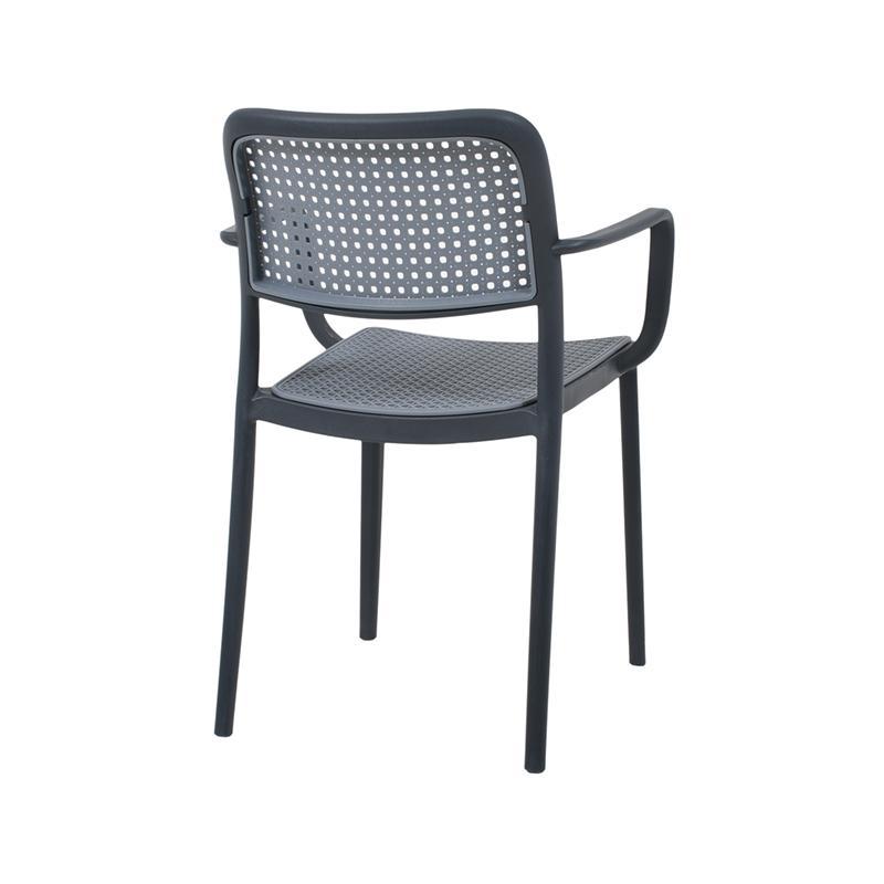 Nordic Ratan Chair Modern Hotel Banquet Living Room Wooden Black Cafe Dining Chair Armrest