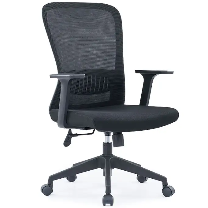 Natya Secretary Chair Ergonomic Black Mesh Seat Swivel Office Chair