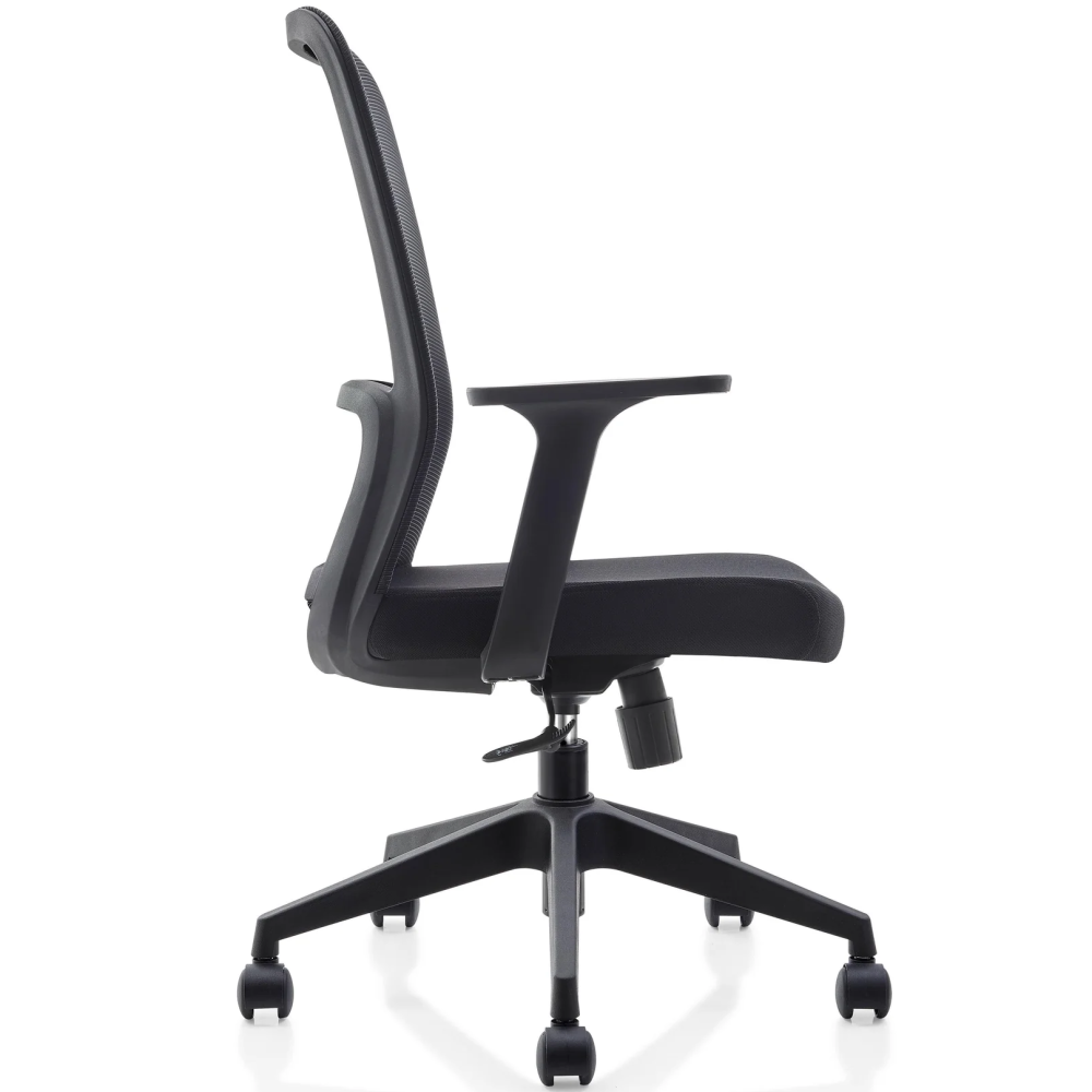 Natya Secretary Chair Ergonomic Black Mesh Seat Swivel Office Chair