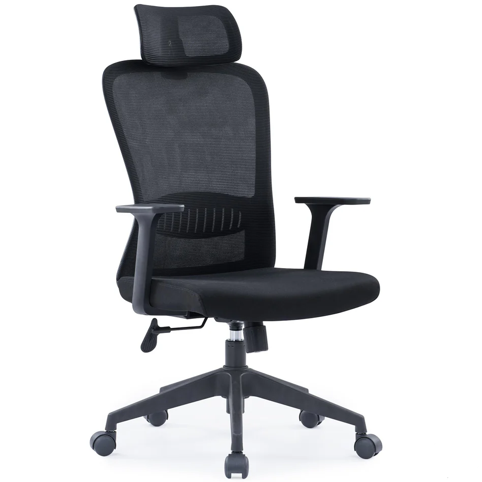 Natya Secretary Chair Ergonomic Black Mesh Seat Swivel Office Chair