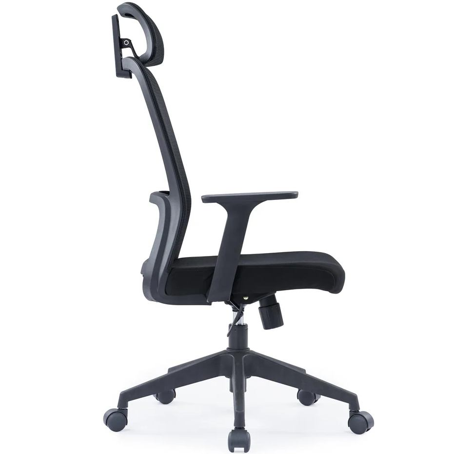 Natya Secretary Chair Ergonomic Black Mesh Seat Swivel Office Chair