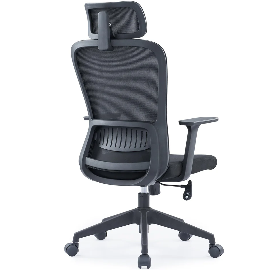 Natya Secretary Chair Ergonomic Black Mesh Seat Swivel Office Chair