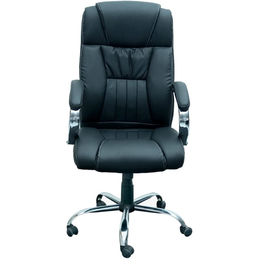 High Back Executive Chair Black Executive PU Leather Swivel Chair
