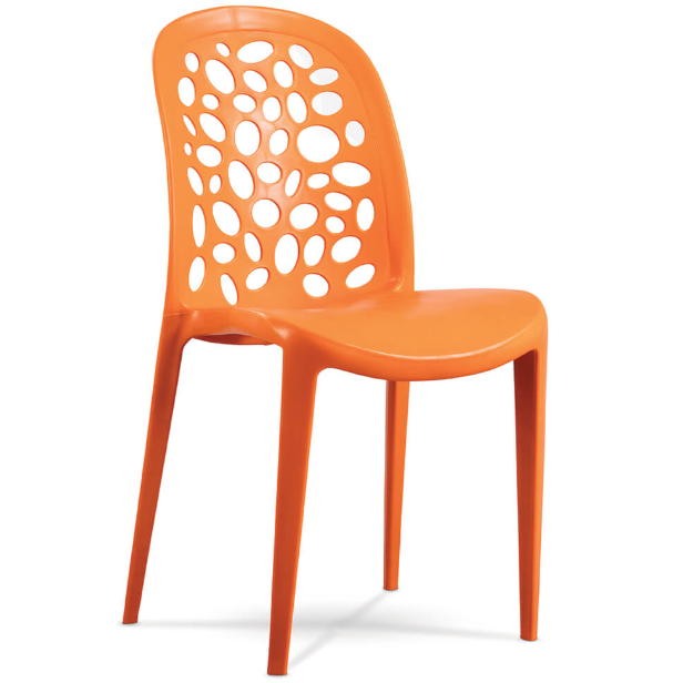 Stylish and Stackable Chair in Plastic and Acrylic