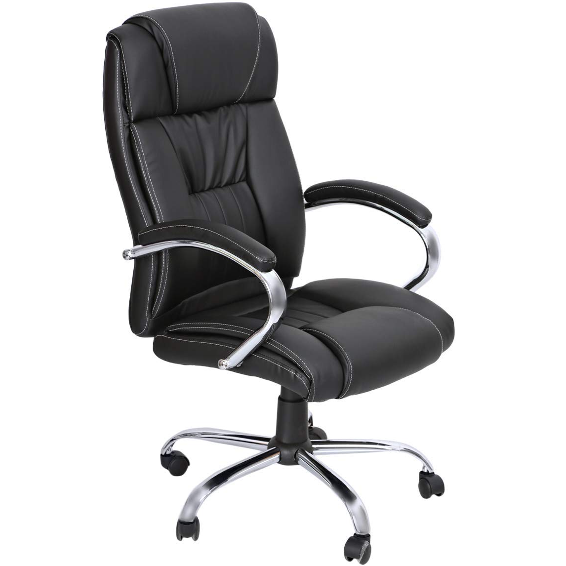 High Back Executive Chair Black Executive PU Leather Swivel Chair