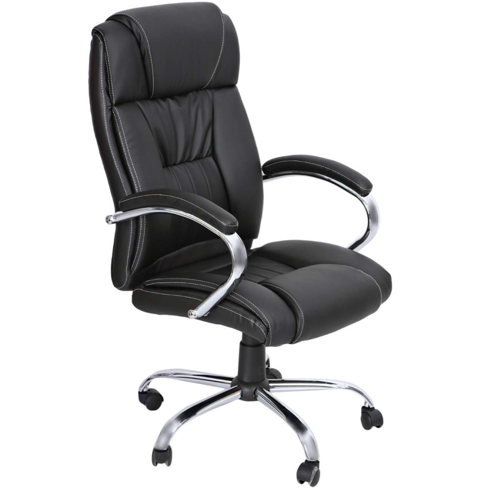 High Back Executive Chair Black Executive PU Leather Swivel Chair