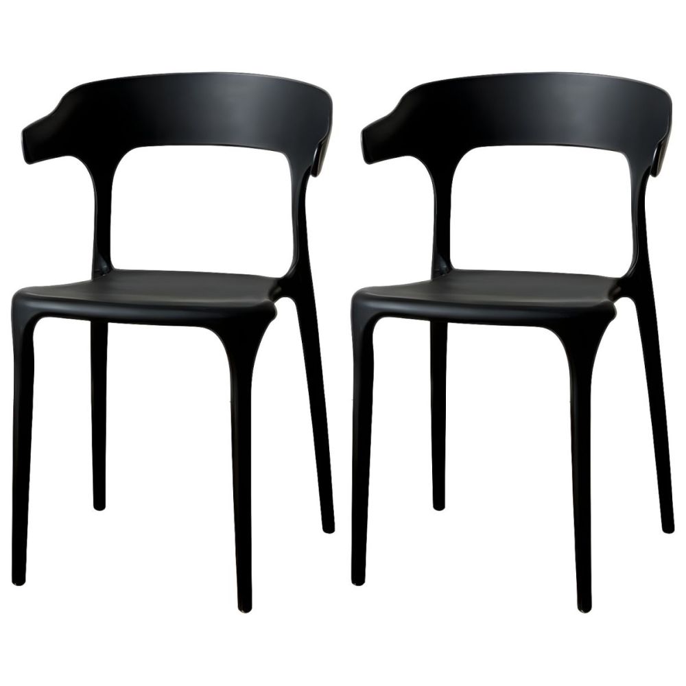 Scandinavian Style Armchair with Open Back