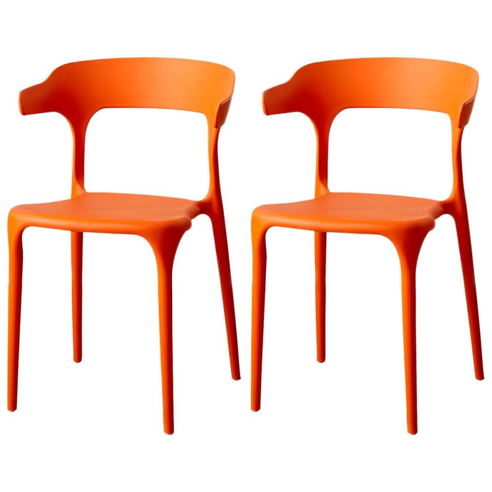 Scandinavian Style Armchair with Open Back