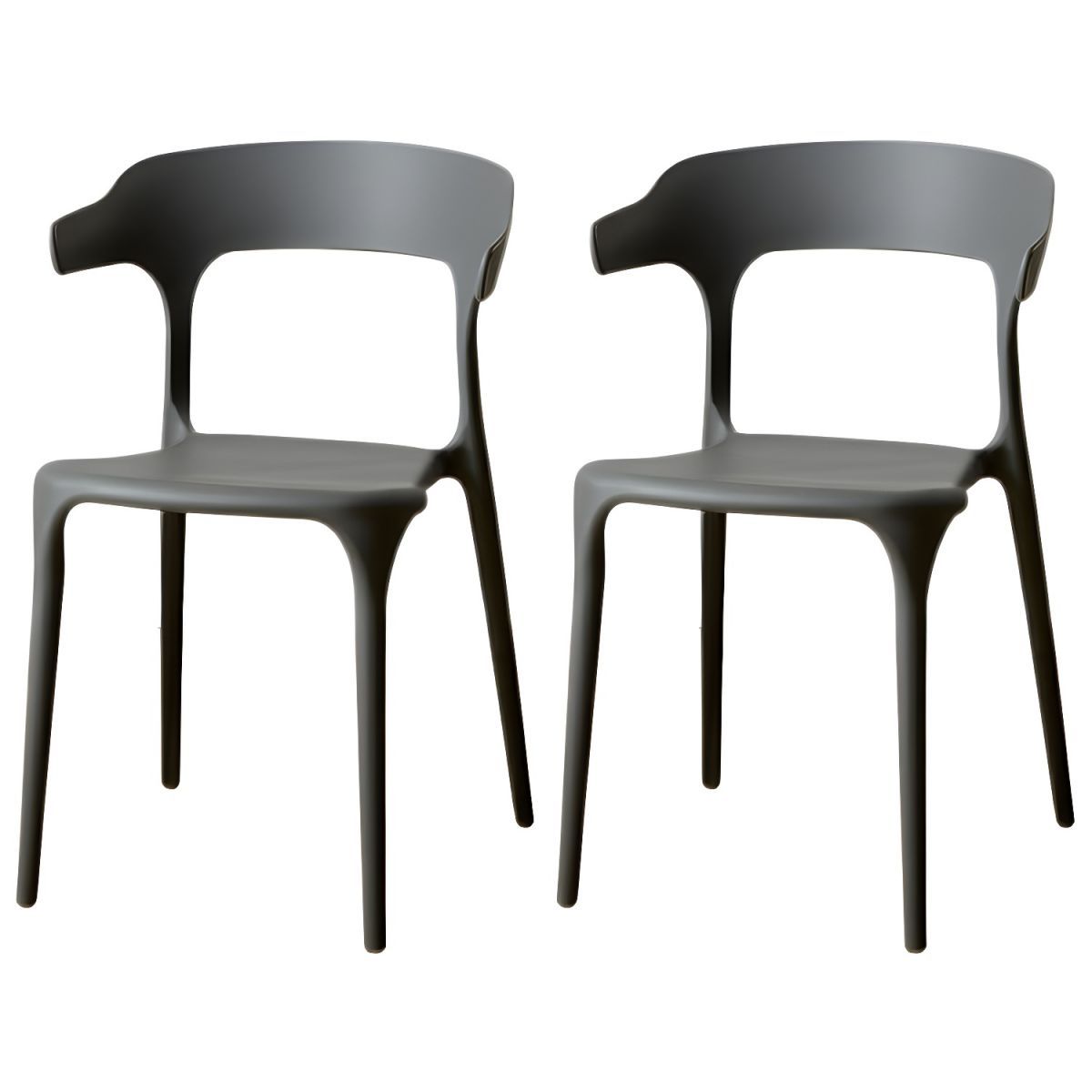 Scandinavian Style Armchair with Open Back