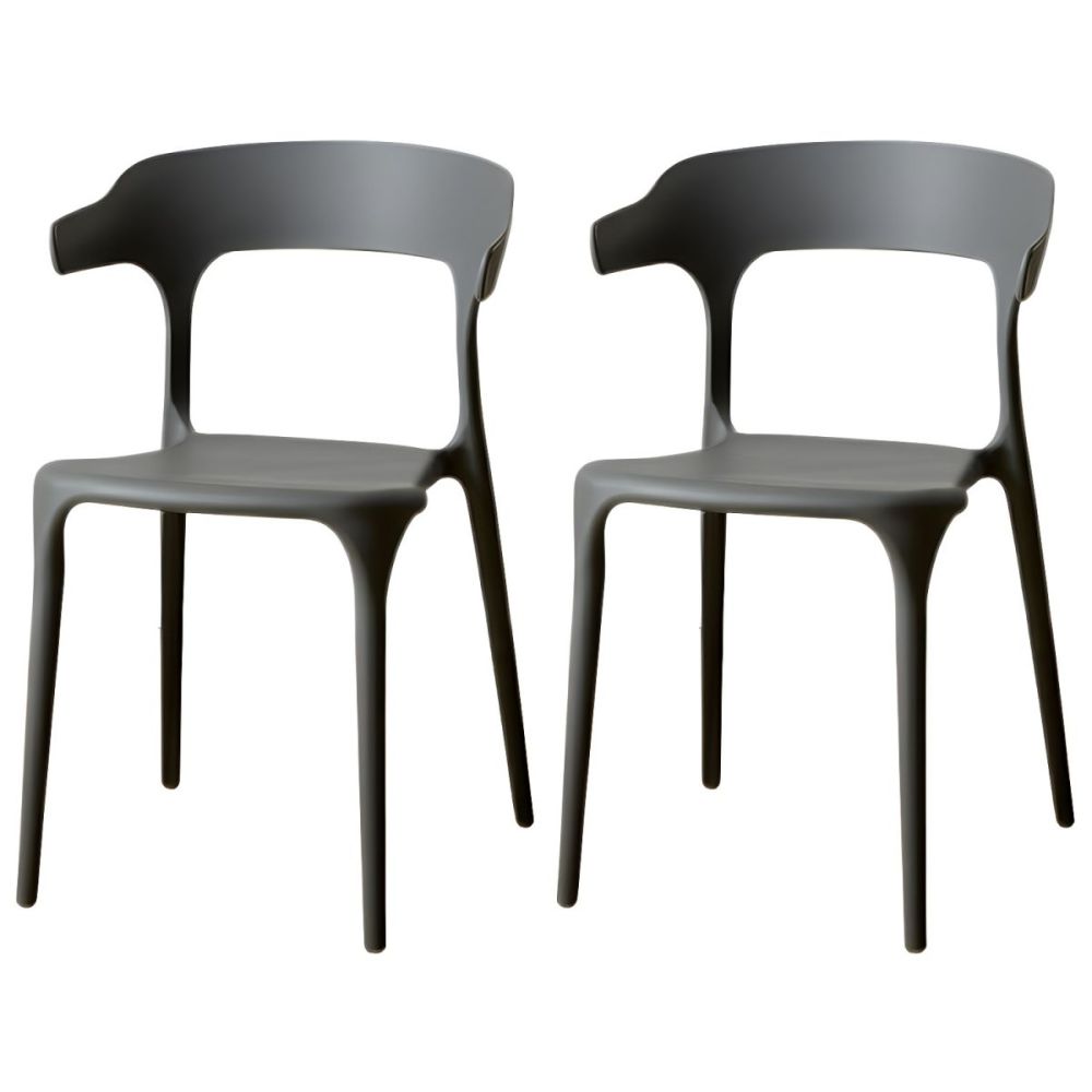 Scandinavian Style Armchair with Open Back