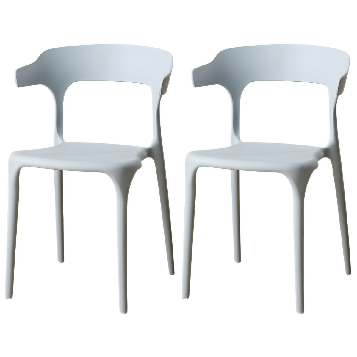 Scandinavian Style Armchair with Open Back