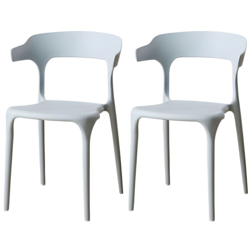 Scandinavian Style Armchair with Open Back