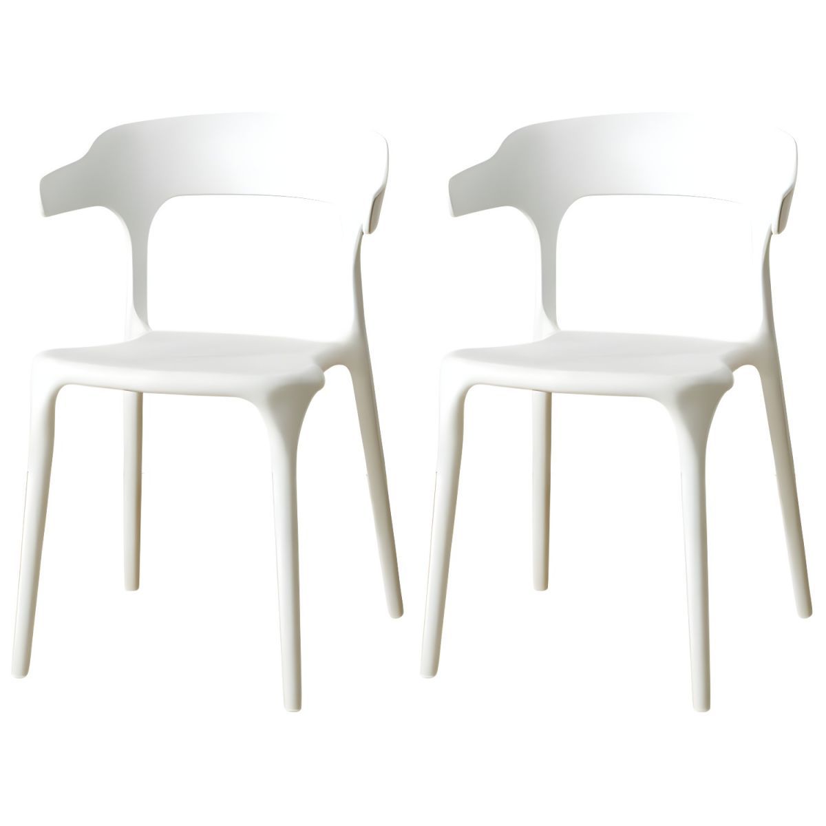 Scandinavian Style Armchair with Open Back