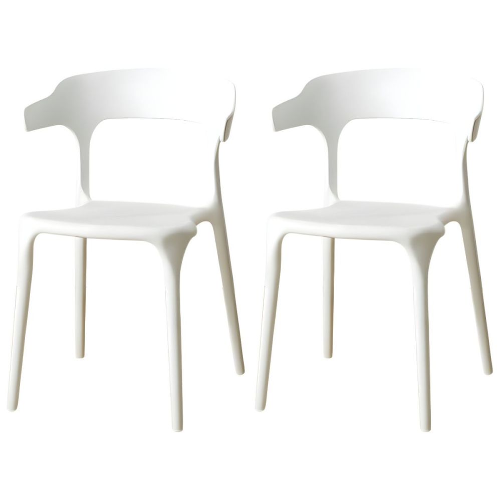 Scandinavian Style Armchair with Open Back