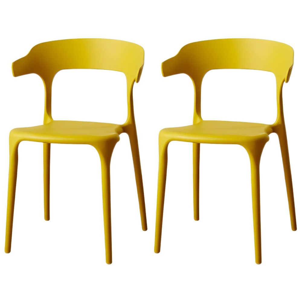 Scandinavian Style Armchair with Open Back