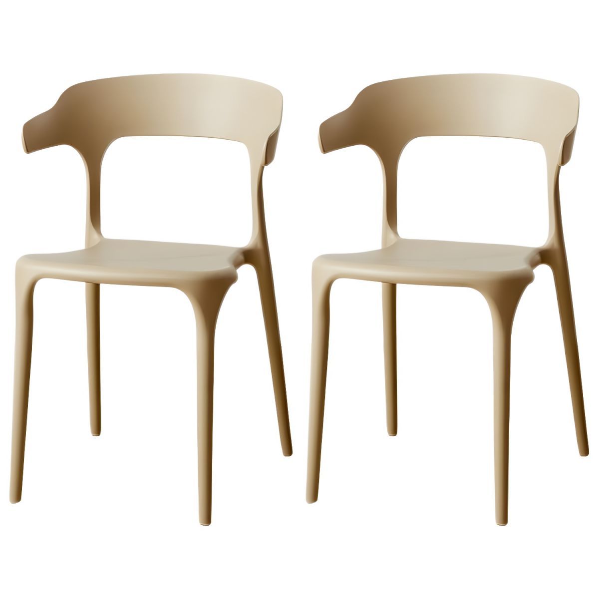 Scandinavian Style Armchair with Open Back