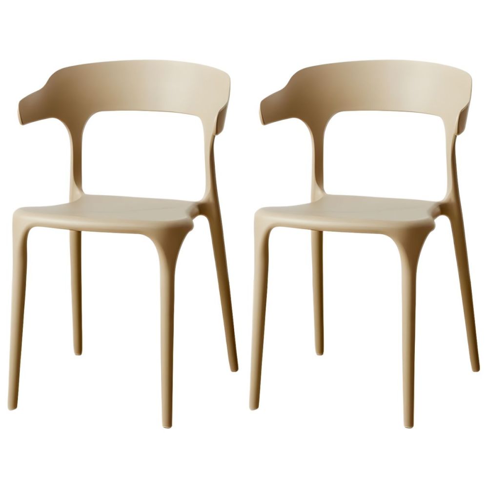 Scandinavian Style Armchair with Open Back