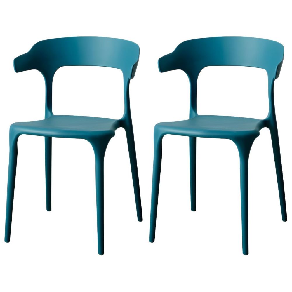 Scandinavian Style Armchair with Open Back