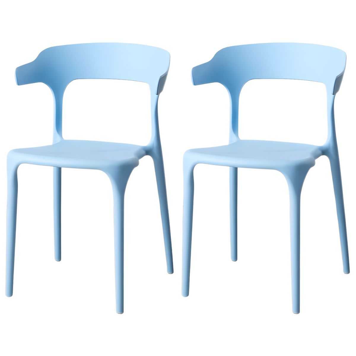 Scandinavian Style Armchair with Open Back