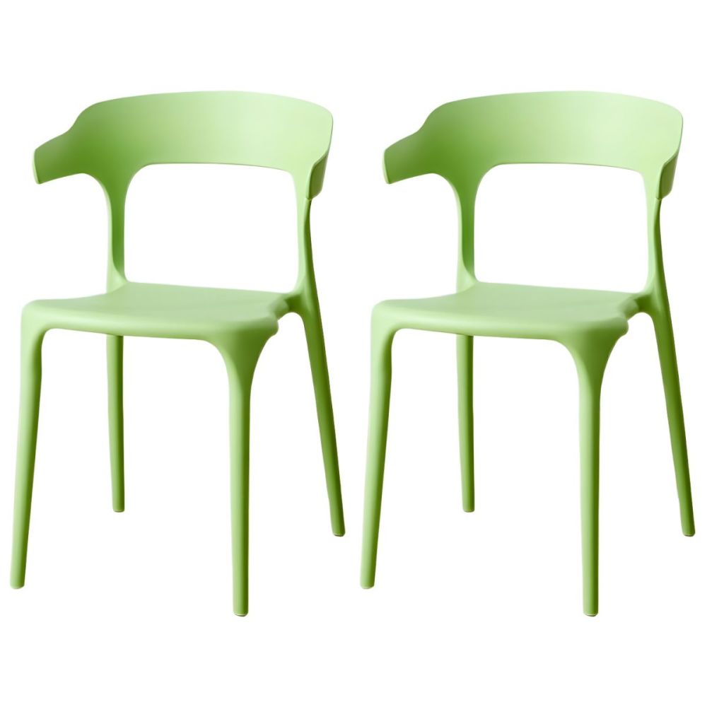 Scandinavian Style Armchair with Open Back
