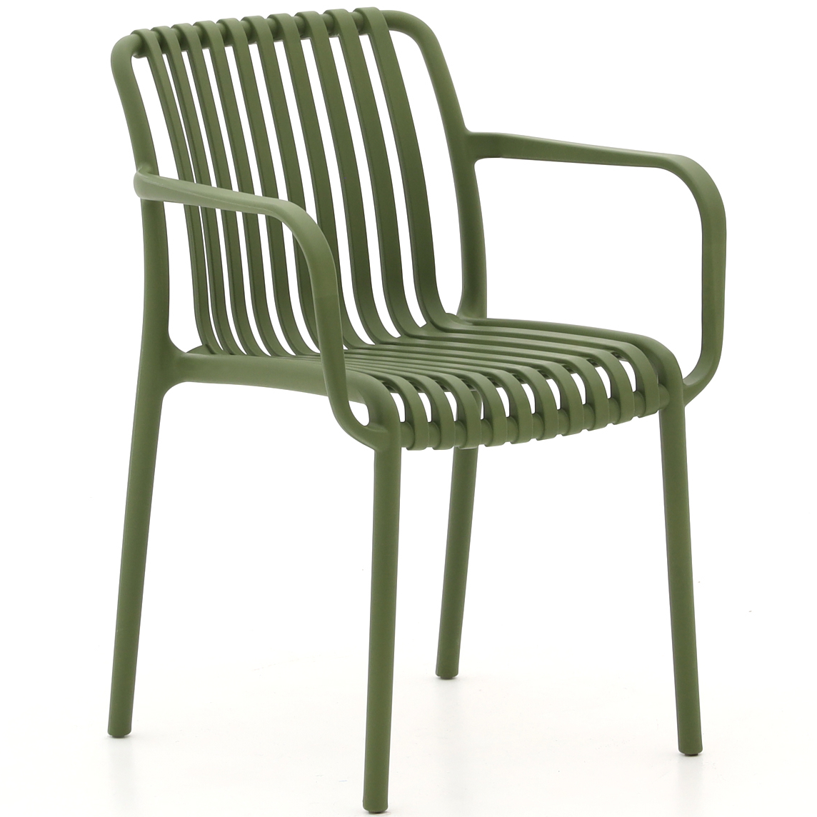 Outdoor plastic armchair