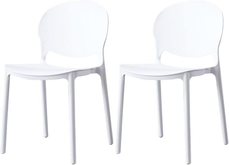 Armless Stackable Plastic Chair