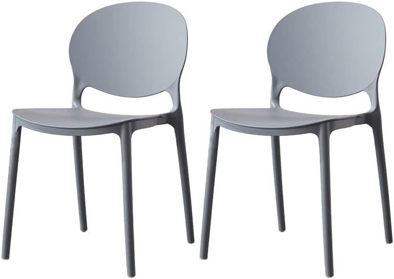 Armless Stackable Plastic Chair