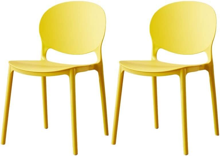 Armless Stackable Plastic Chair