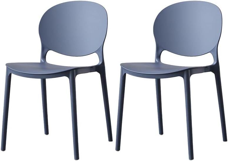 Armless Stackable Plastic Chair