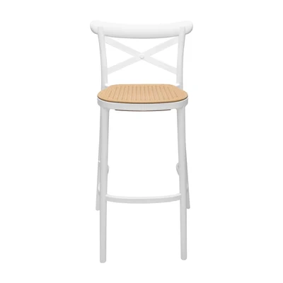 Crossback bar stool