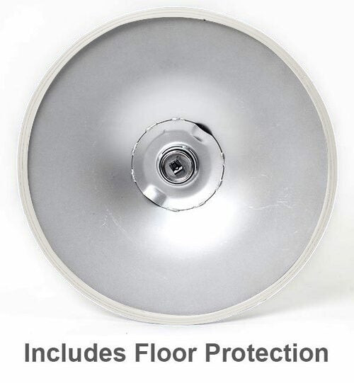 Bistro Table Round In Clear Glass Top With Chrome