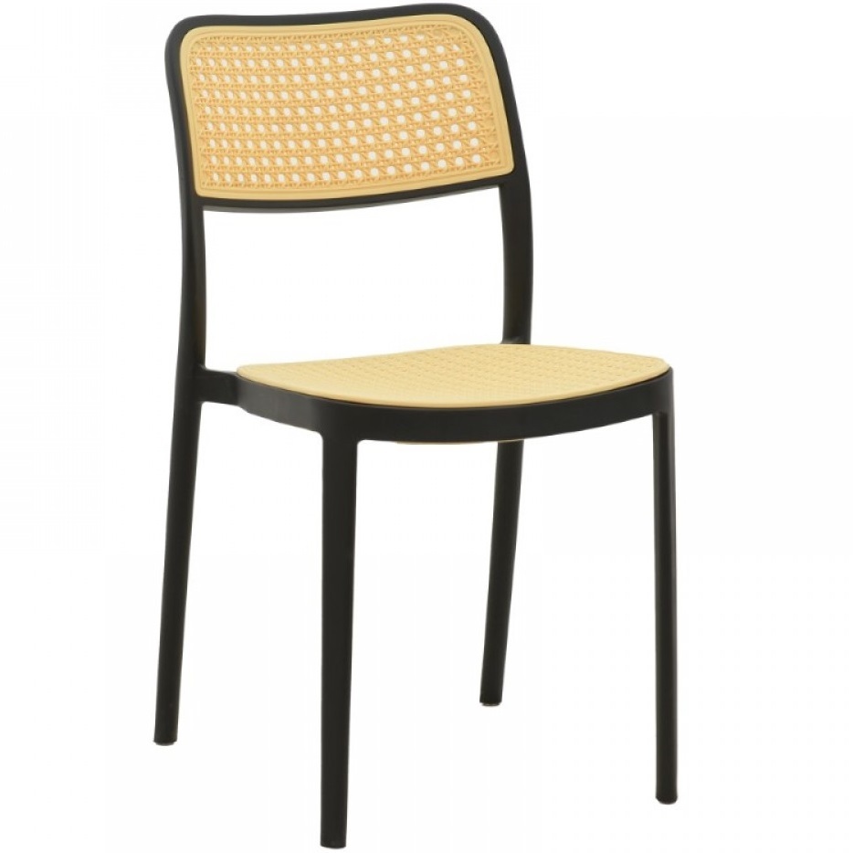 Green Natural Rattan Effect Kitchen Chairs