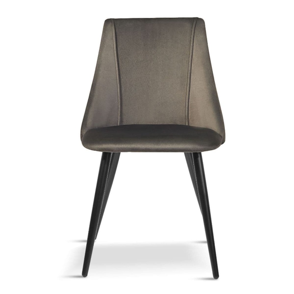 Dining chairs velvet cushion home chair metal legs