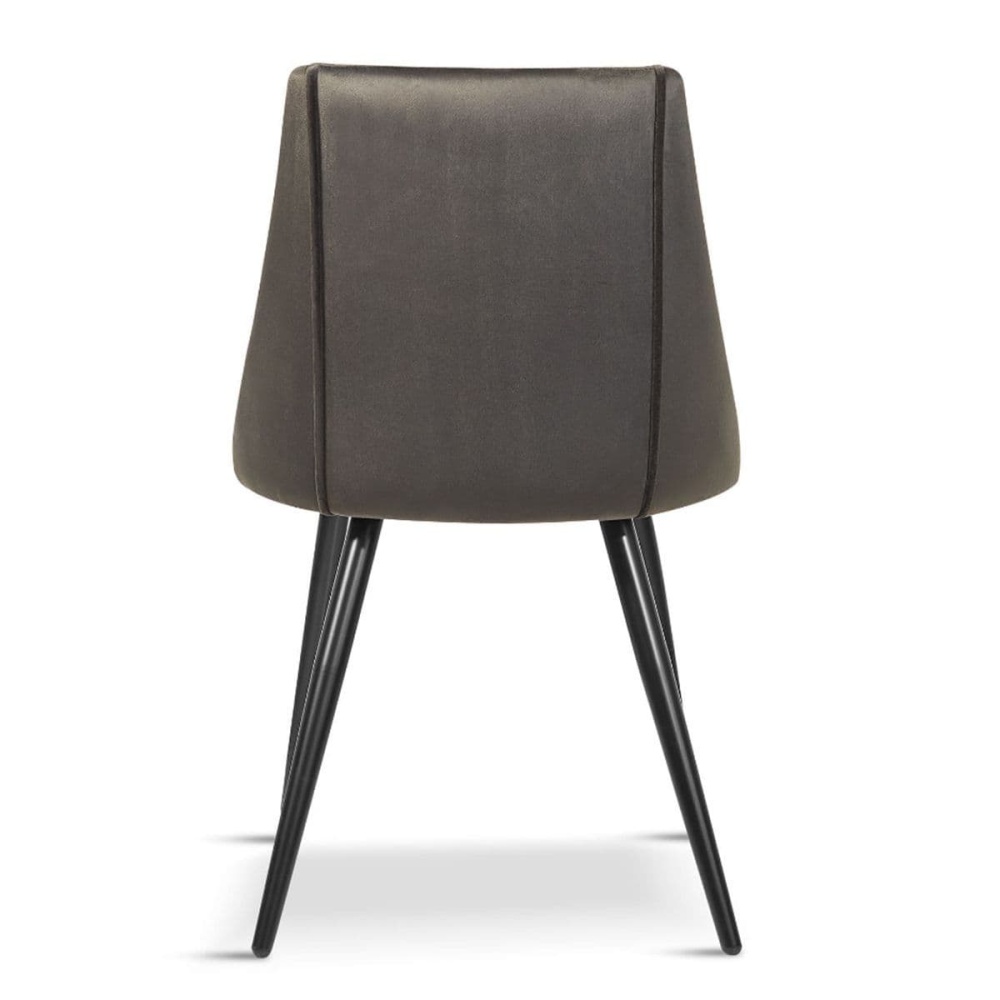 Dining chairs velvet cushion home chair metal legs