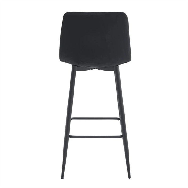 Bar stool velvet with black legs