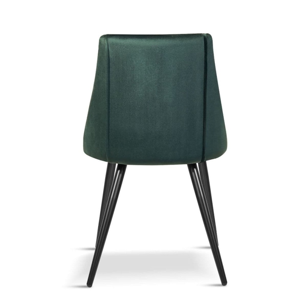 Dining chairs velvet cushion home chair metal legs