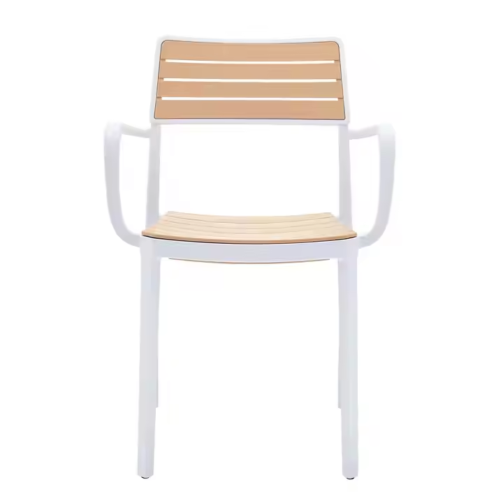 Outdoor Plastic Rattan Effect Arm  Chair