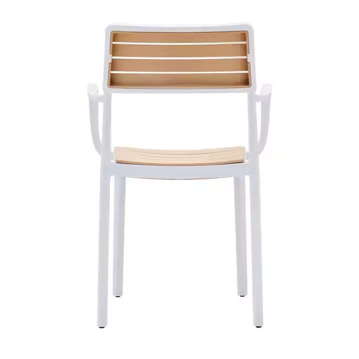 Outdoor Plastic Rattan Effect Arm  Chair