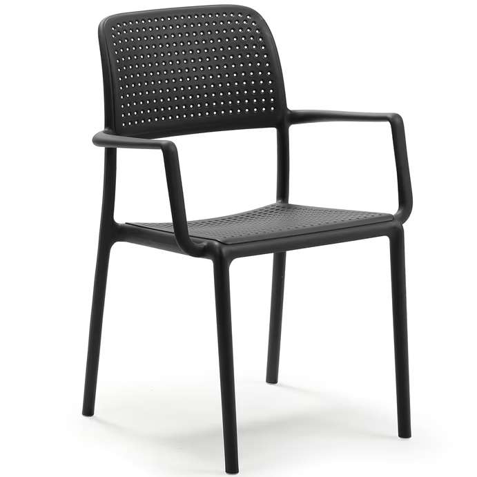 Bora Bistrot Stacking Resin Dining Arm Chair