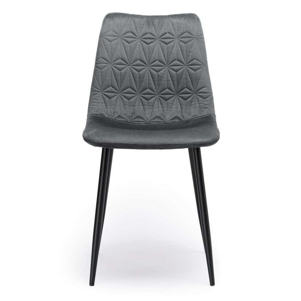 Velvet upholstered chair