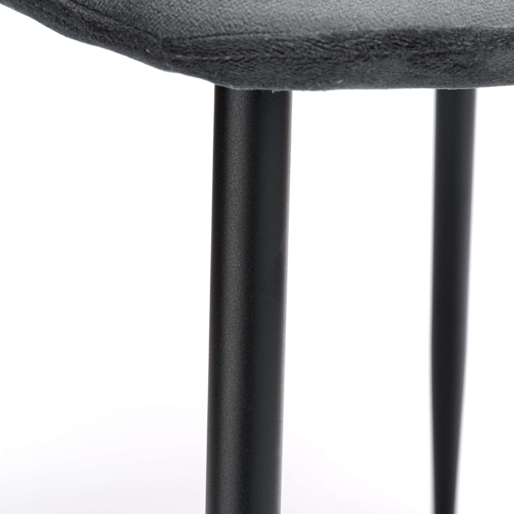 Velvet upholstered chair