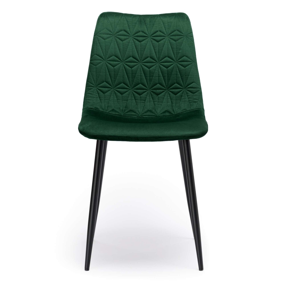 Velvet upholstered chair