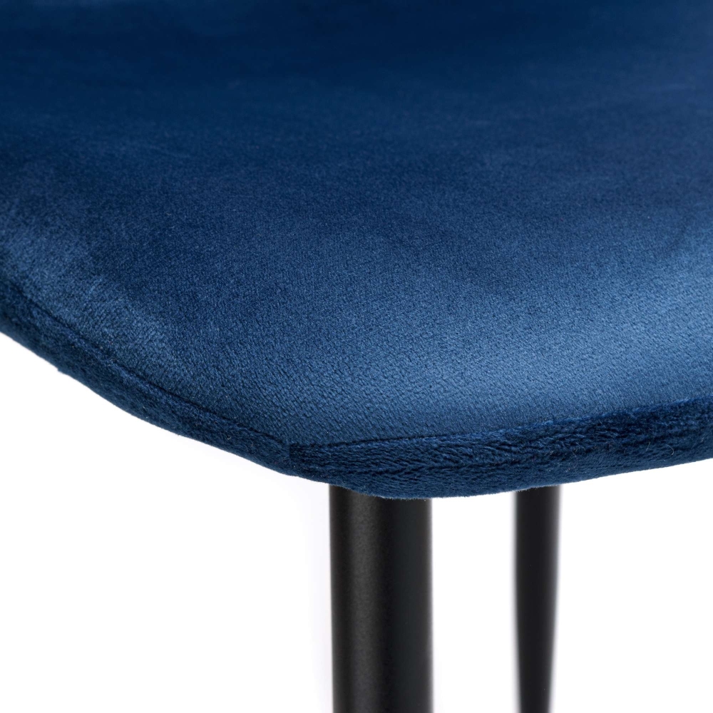 Velvet upholstered chair